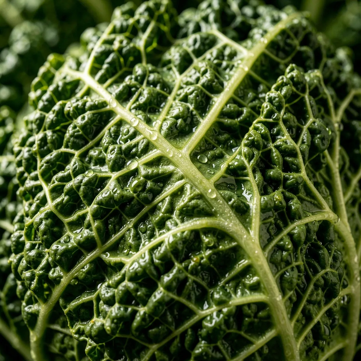 Textura macro de vegetales verdes