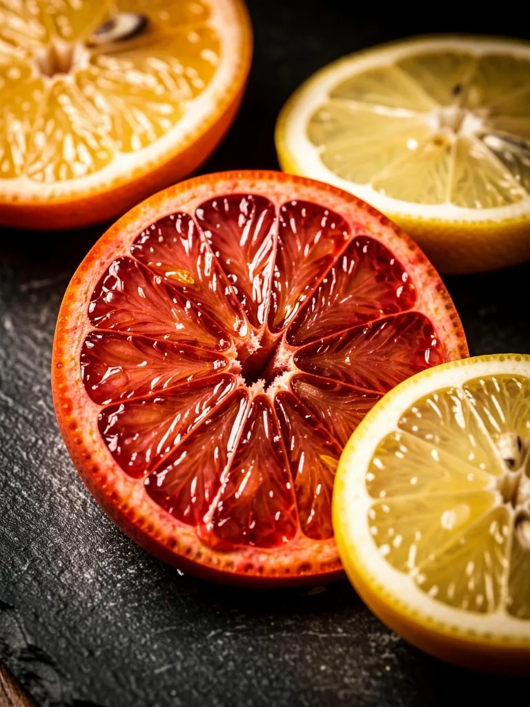 Textura de frutas frescas